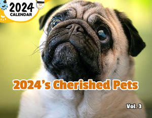 2024's Cherished Pets Volume Three: 2024 Wall Calendar (Published)