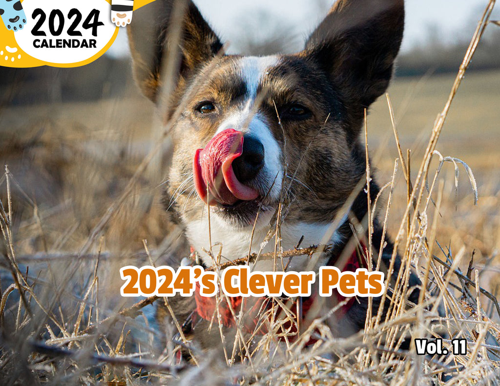 2024's Clever Pets Volume Eleven: 2024 Wall Calendar (Published)