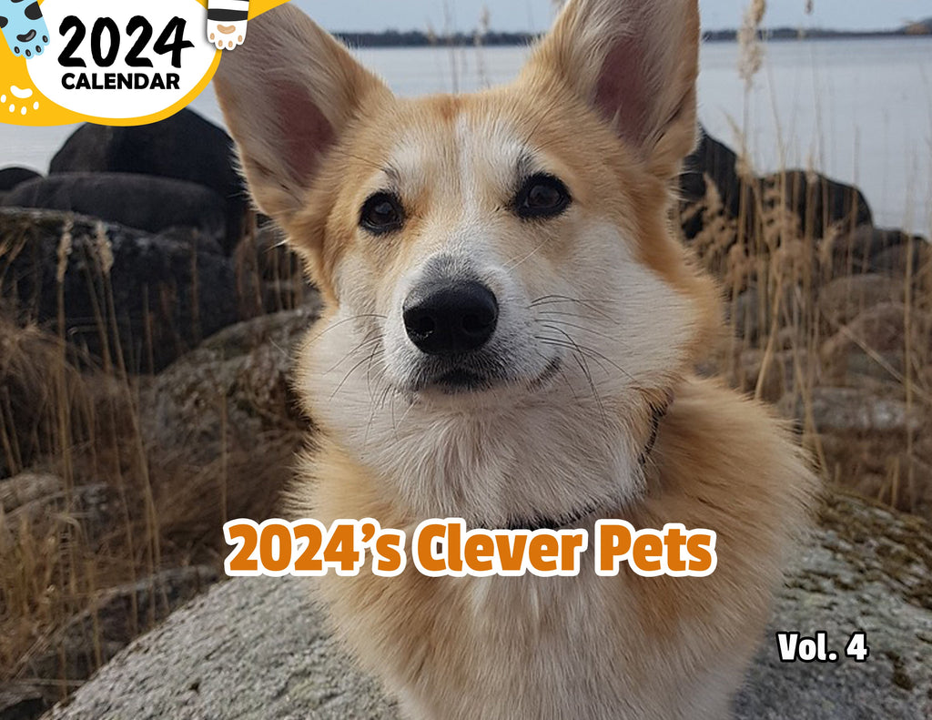 2024's Clever Pets Volume Four: 2024 Wall Calendar (Published)