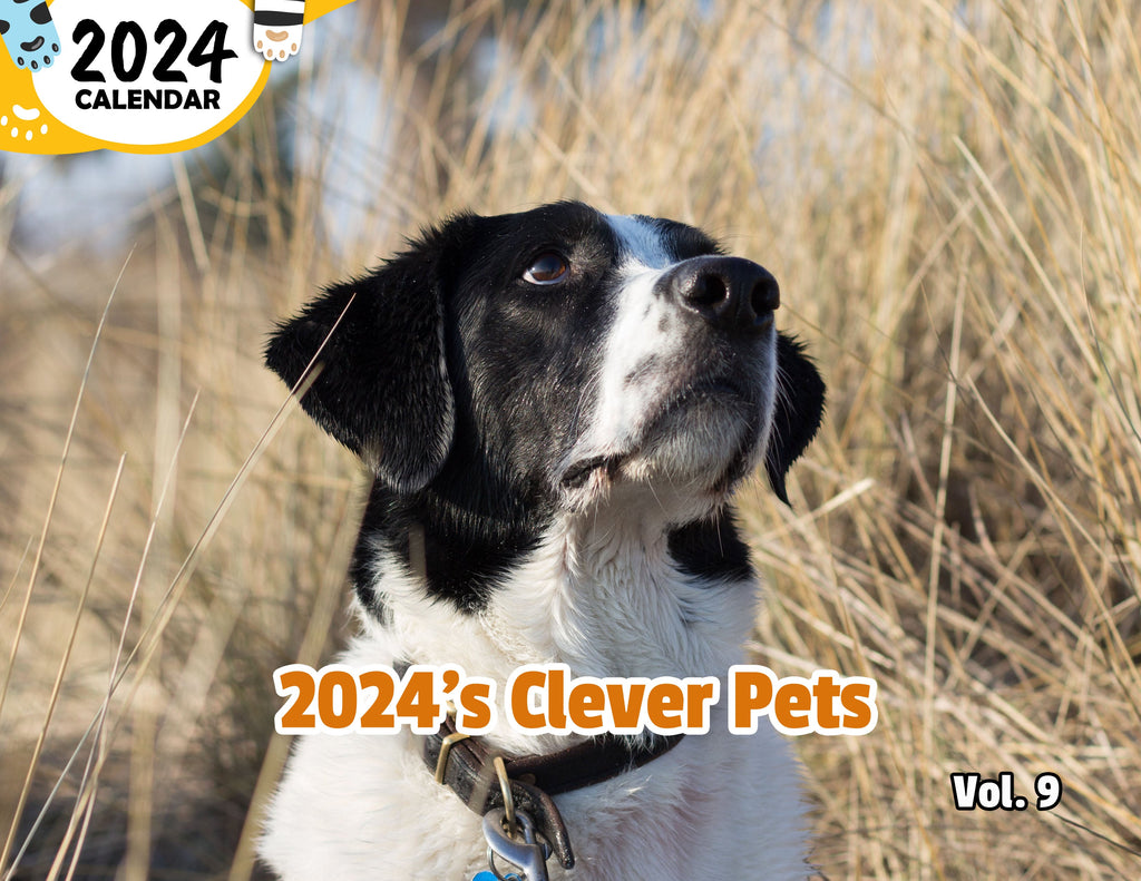 2024's Clever Pets Volume Nine: 2024 Wall Calendar (Published)