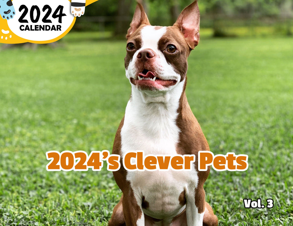 2024's Clever Pets Volume Three: 2024 Wall Calendar (Published)