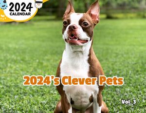 2024's Clever Pets Volume Three: 2024 Wall Calendar (Published)