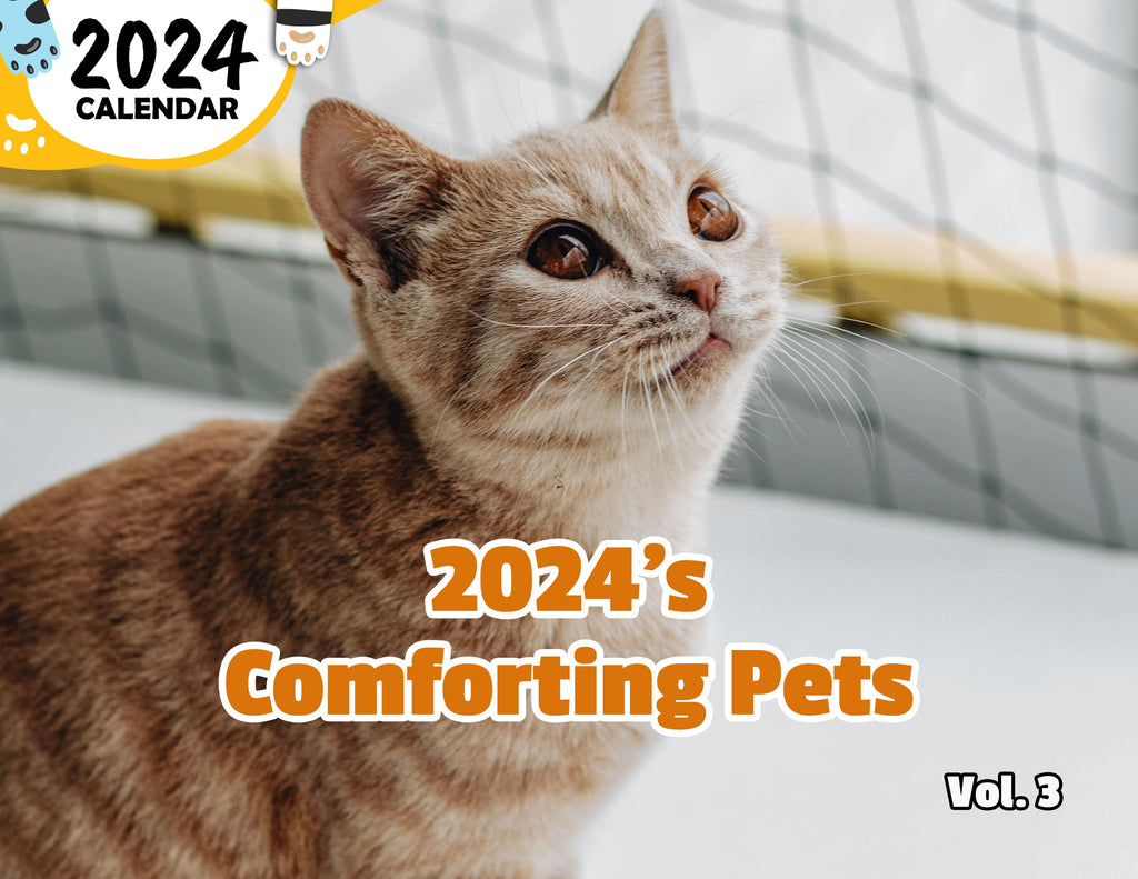 2024's Comforting Pets Volume Three: 2024 Wall Calendar (Published)