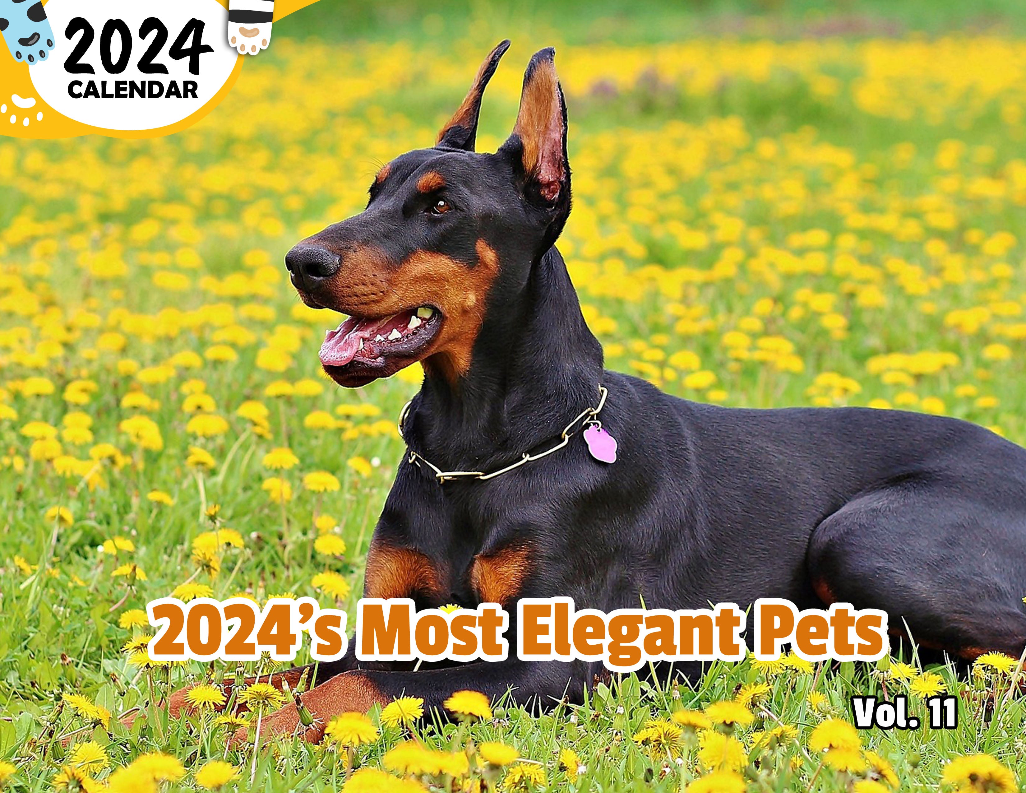 2024's Most Elegant Pets Volume Eleven: 2024 Wall Calendar (Published)