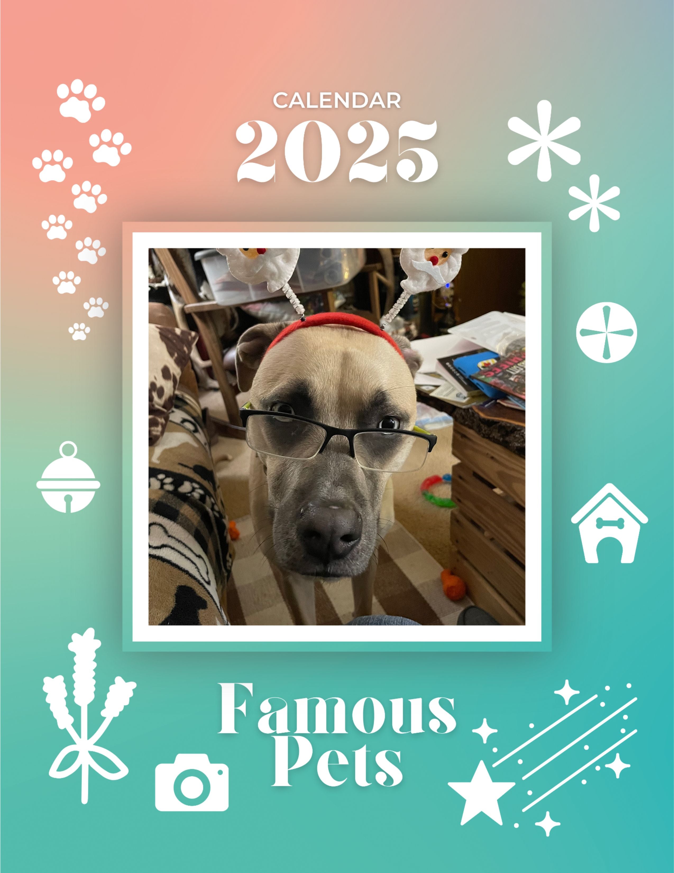 Famous Pets 2025 Wall Calendar (PreOrder) Praise My Pet!