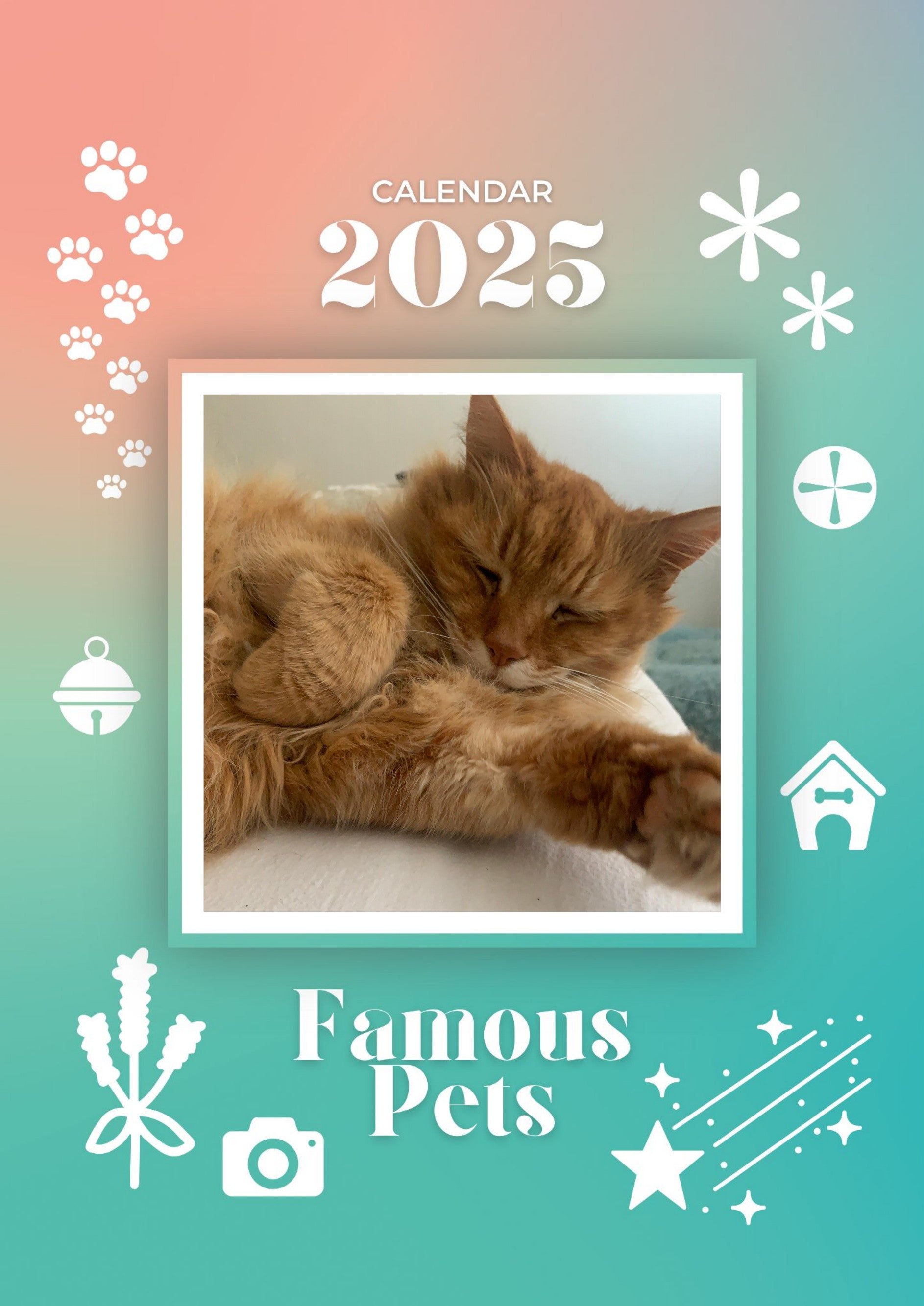 Famous Pets: 2025 Wall Calendar (Pre-Order)