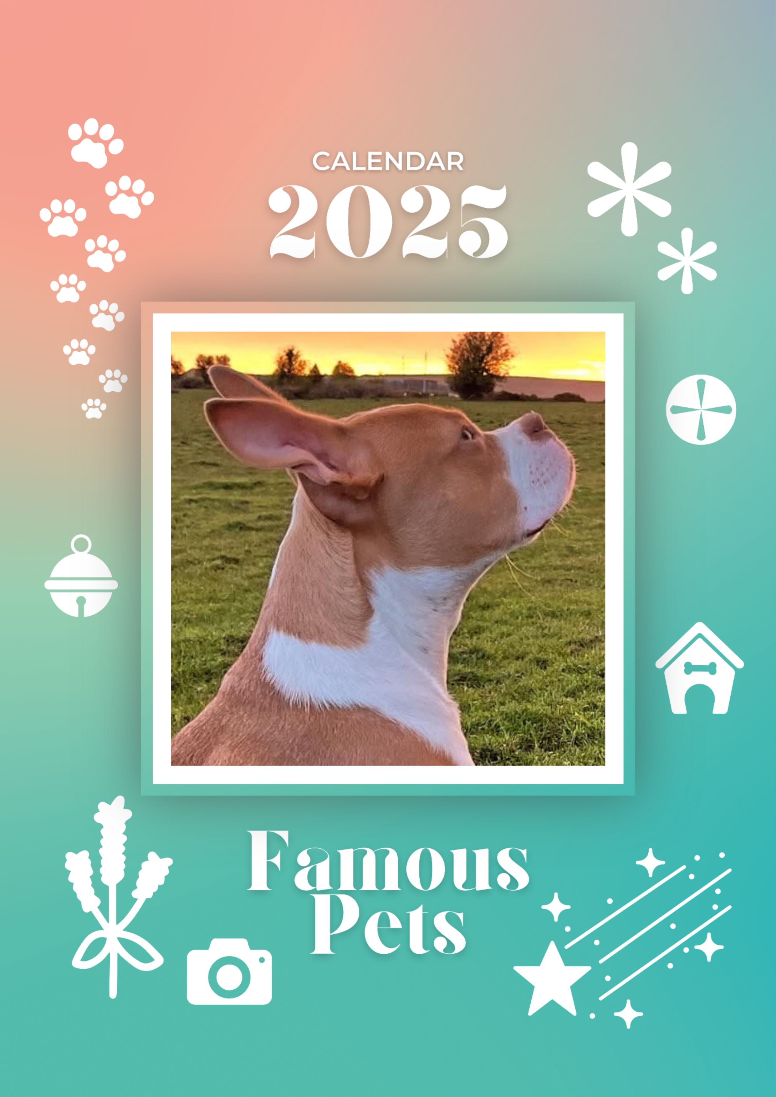 Famous Pets: 2025 Wall Calendar (Pre-Order)