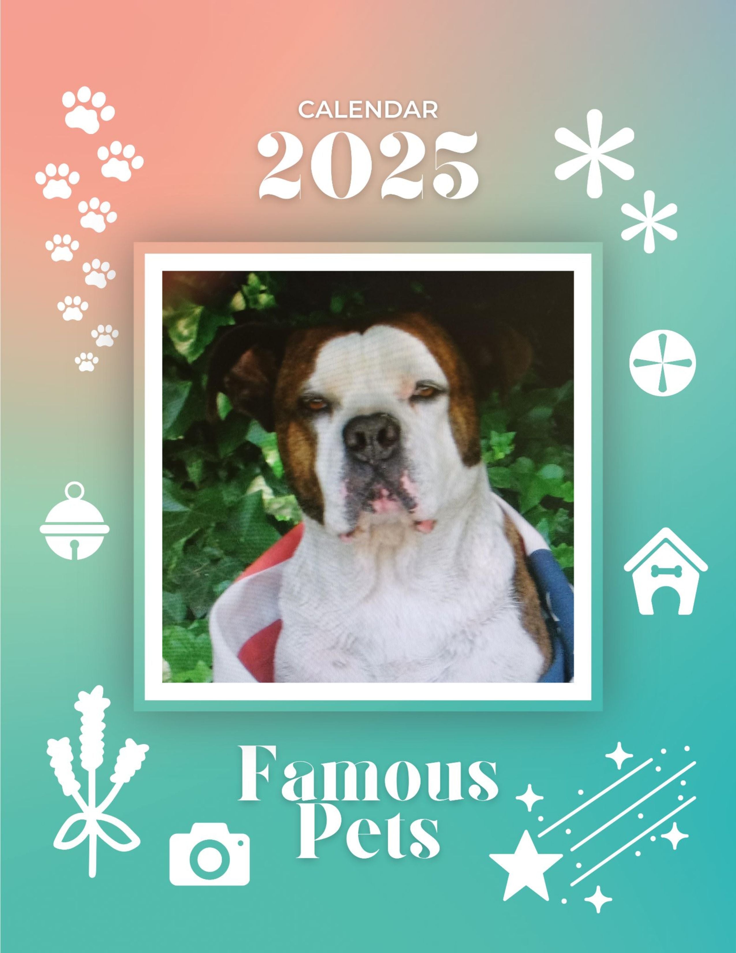 Famous Pets: 2025 Wall Calendar (Pre-Order)