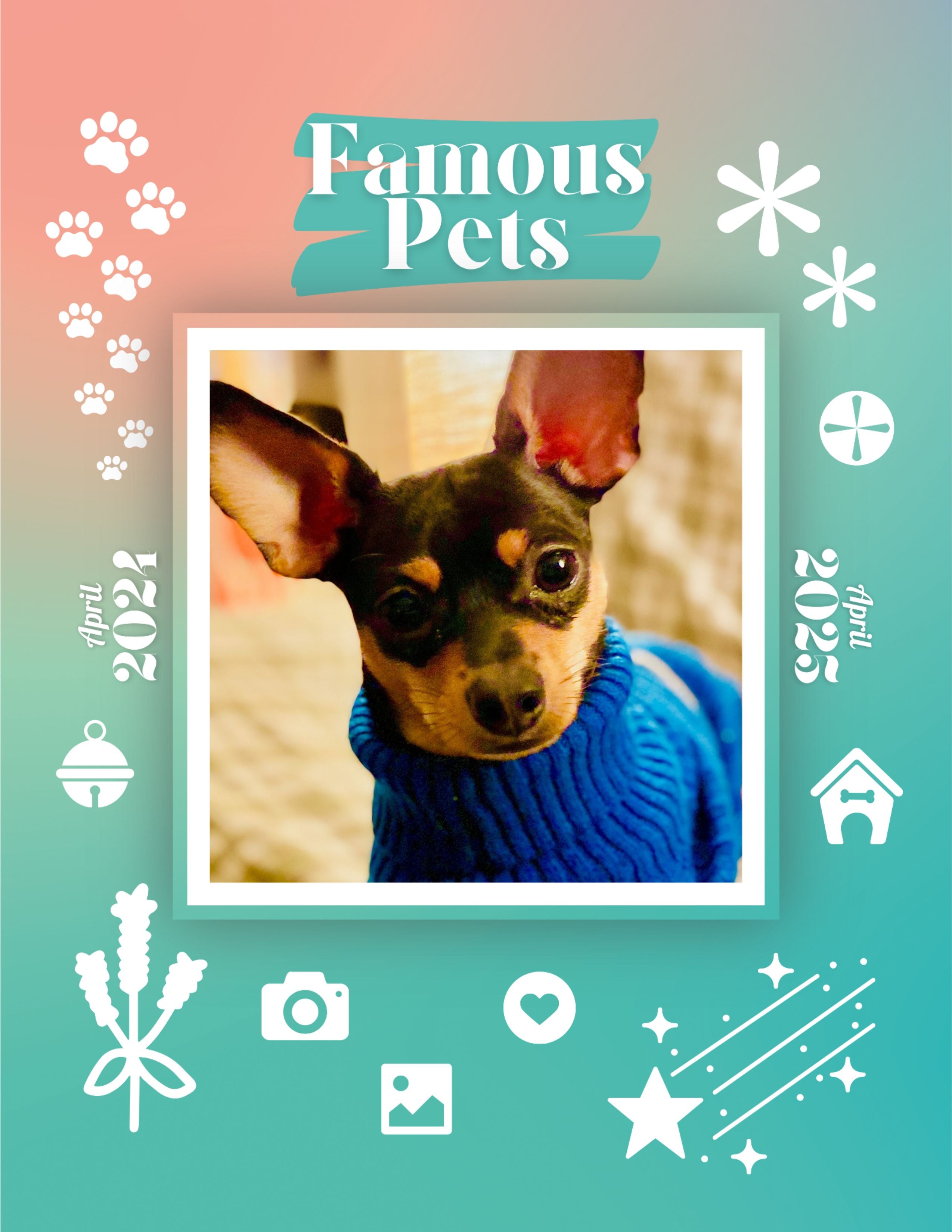 Famous Pets April 2024April 2025 Wall Calendar (PreOrder) Praise