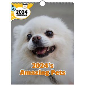 2024's Amazing Pets: 2024 Wall Calendar (Published)