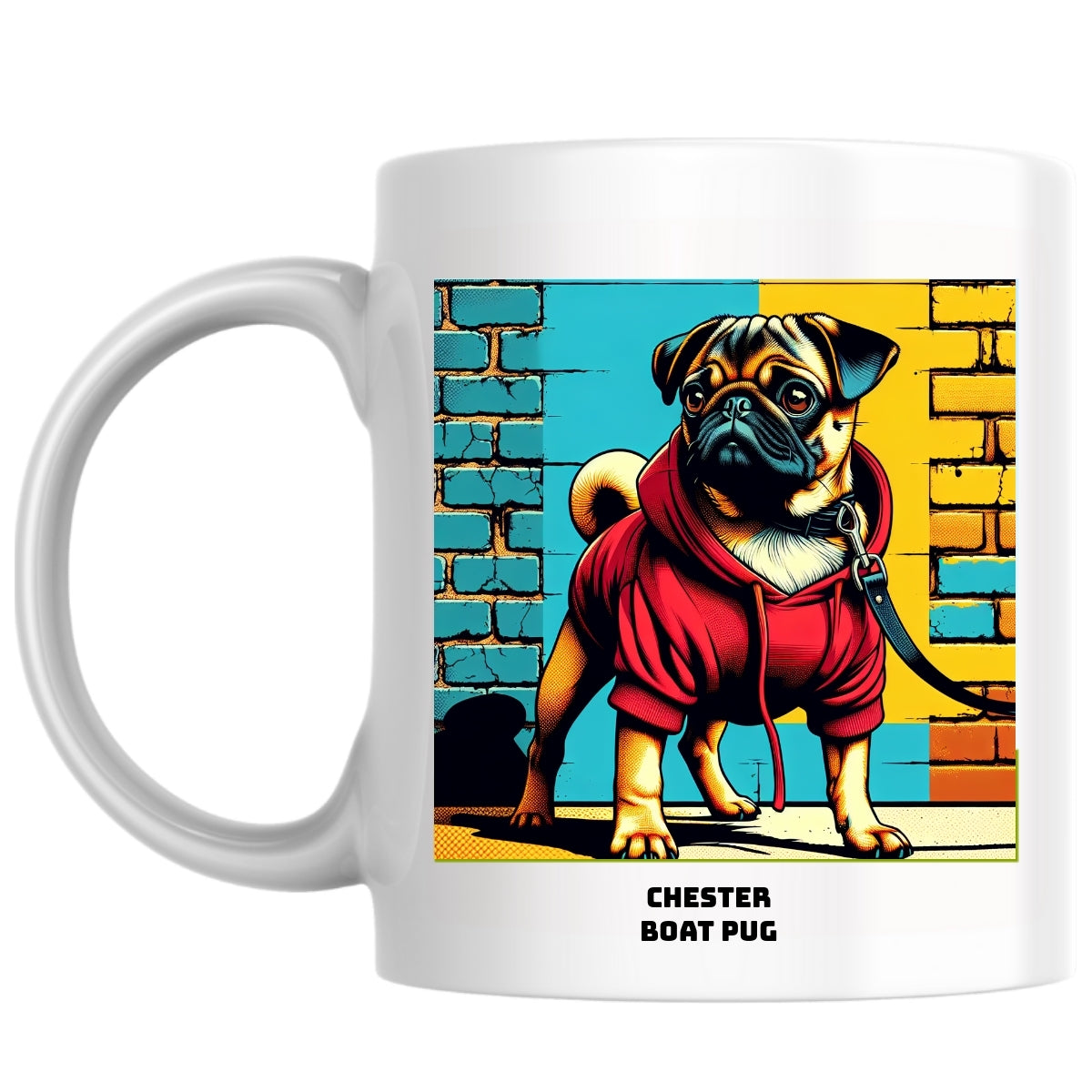 Chester boat pug the Magnificent: Pop Art Coffee Mug