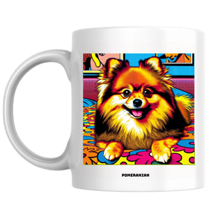 Pomeranian the Magnificent: Pop Art Coffee Mug