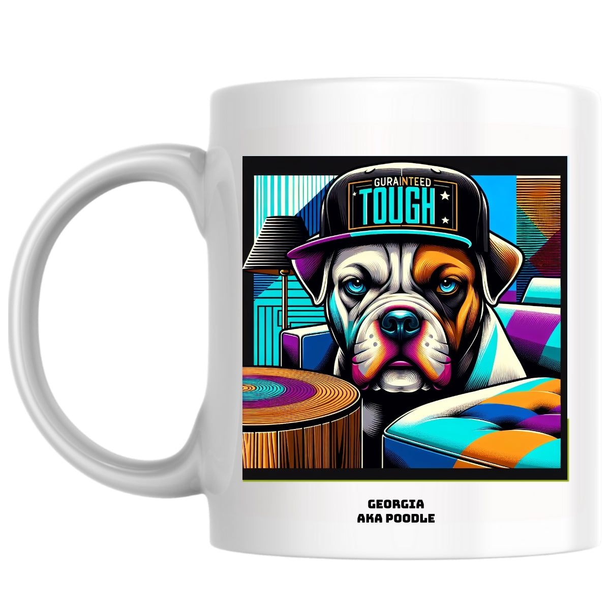 Georgia aka Poodle the Magnificent: Pop Art Coffee Mug