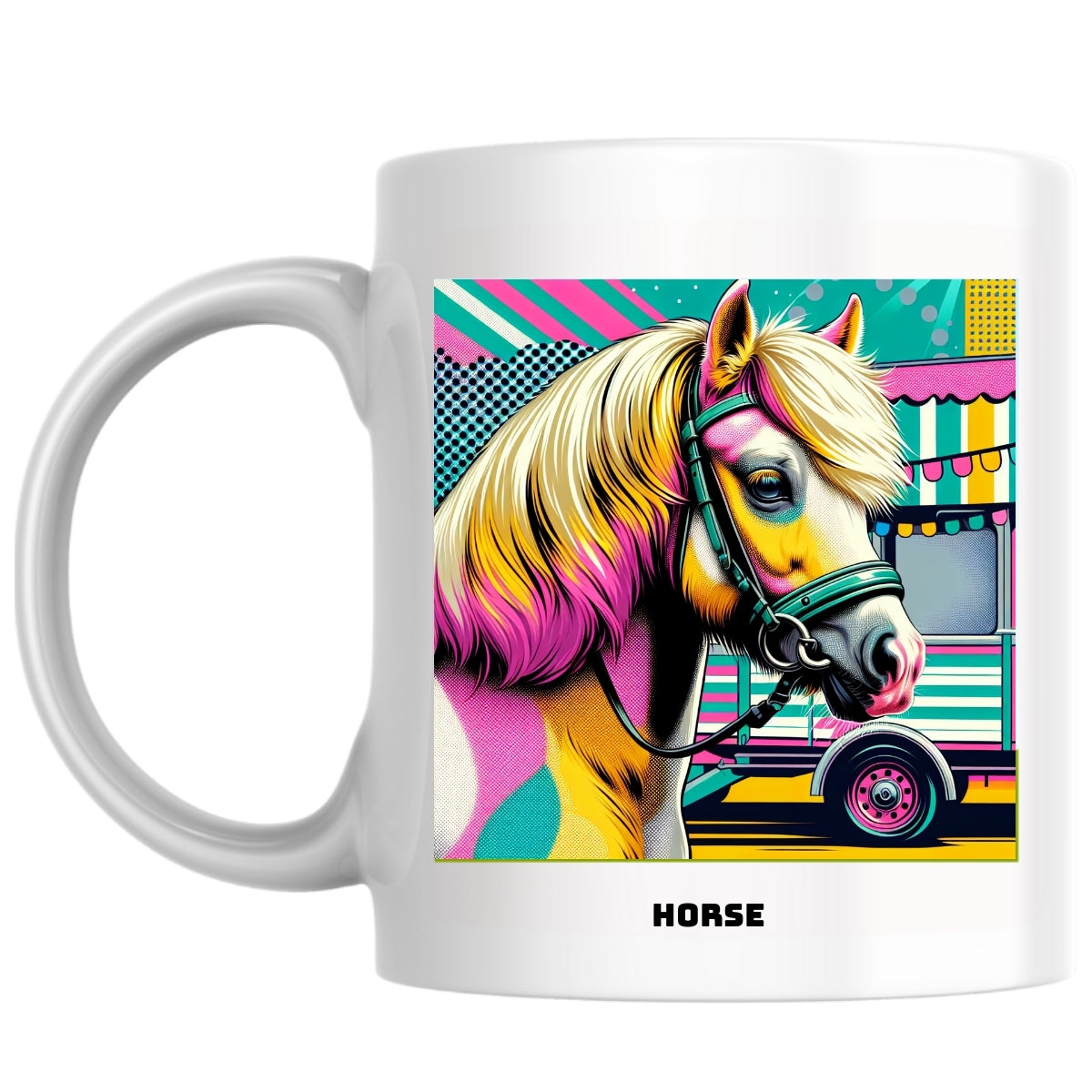 Horse the Magnificent: Pop Art Coffee Mug