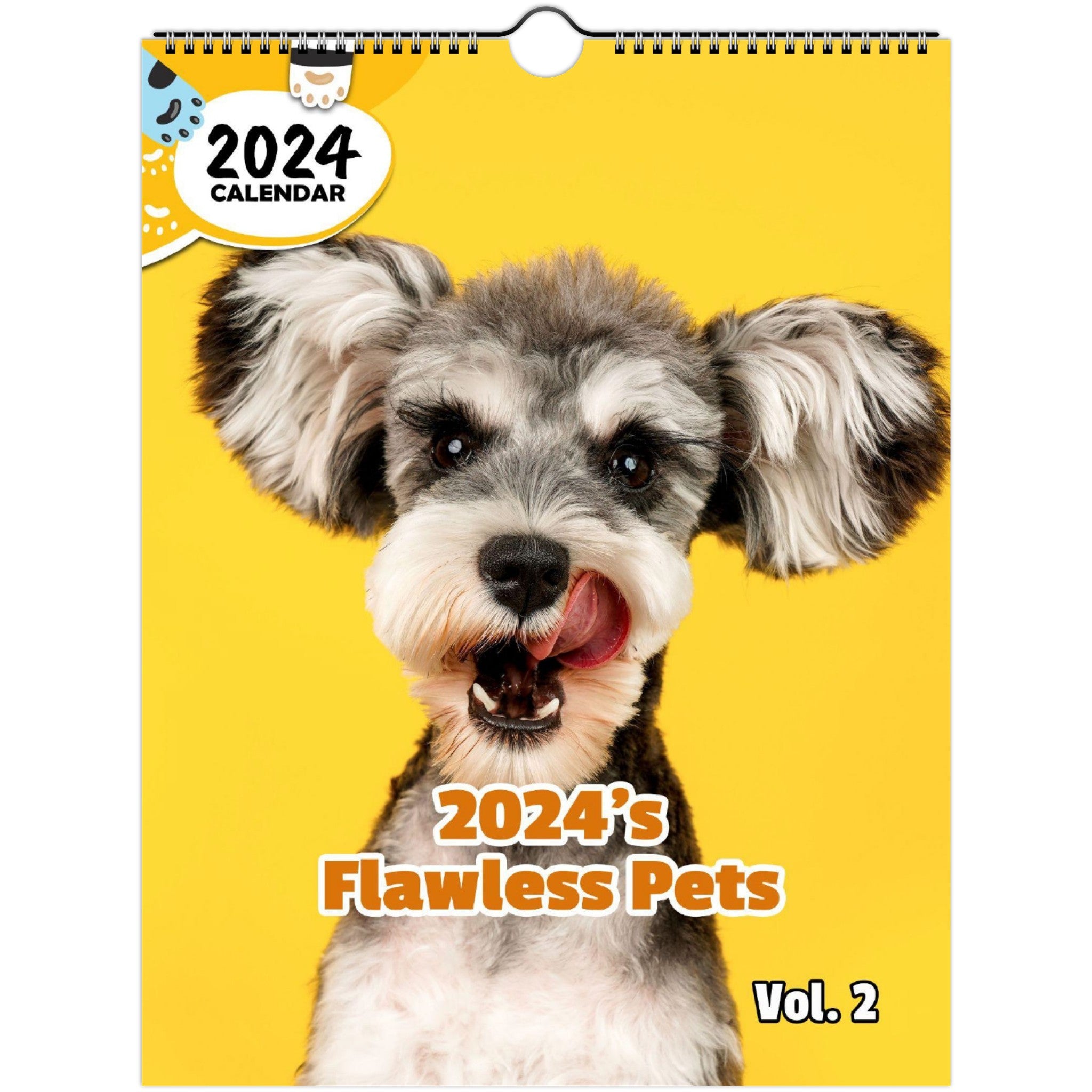 2024's Flawless Pets Volume Two: 2024 Wall Calendar (Published)