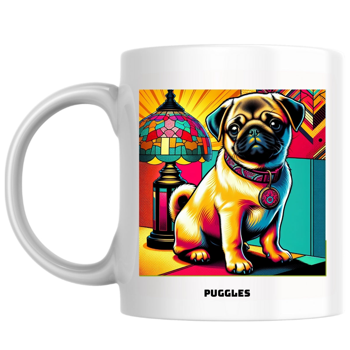 Puggles the Magnificent: Pop Art Coffee Mug