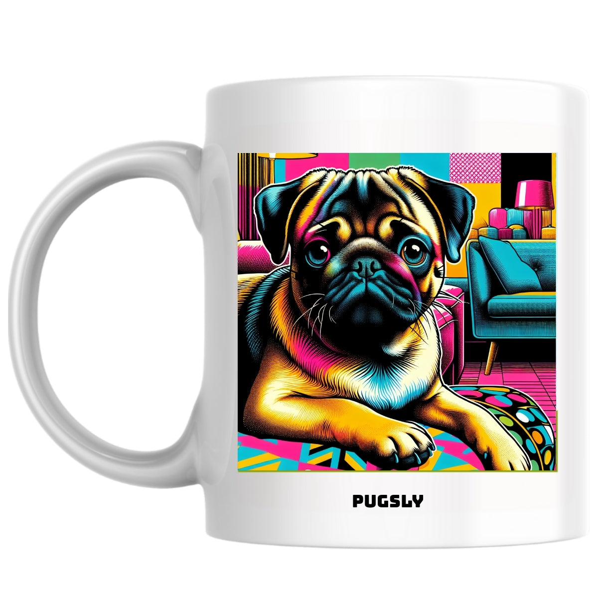 Pugsly the Magnificent: Pop Art Coffee Mug