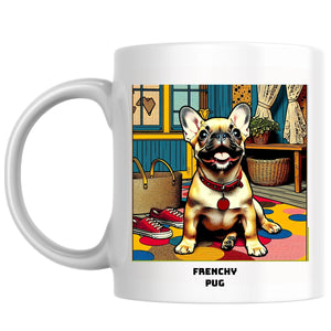 Frenchy pug the Magnificent: Pop Art Coffee Mug