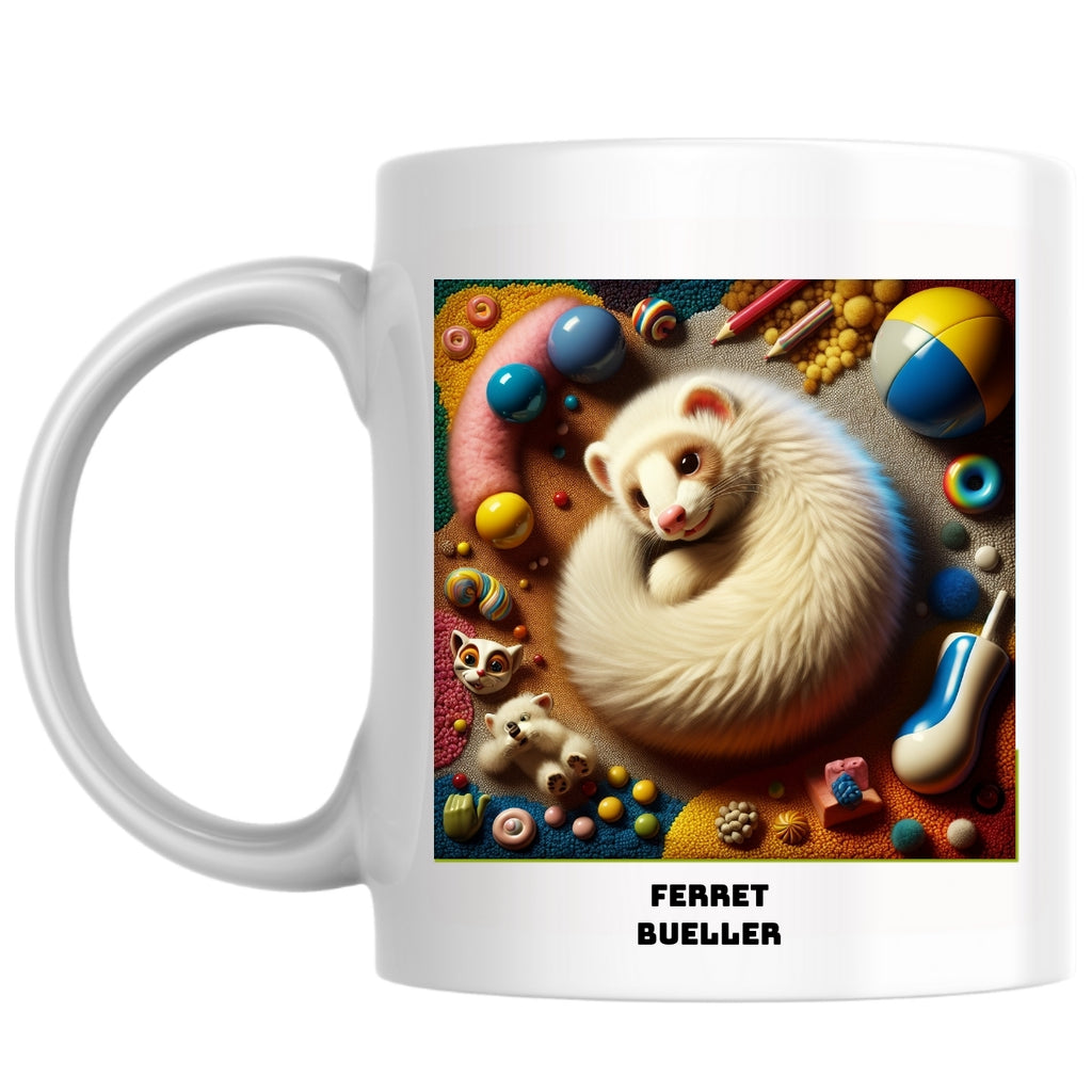 Ferret Bueller the Magnificent: Pop Art Coffee Mug