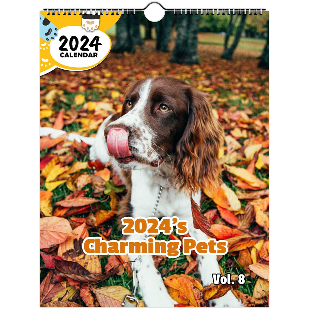 2024's Charming Pets Volume Eight: 2024 Wall Calendar (Published)