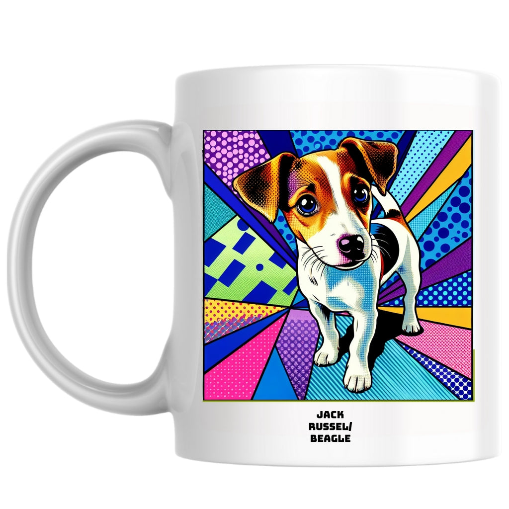 Jack Russel/ Beagle the Magnificent: Pop Art Coffee Mug