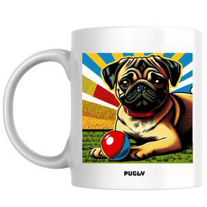 Pugly the Magnificent: Pop Art Coffee Mug