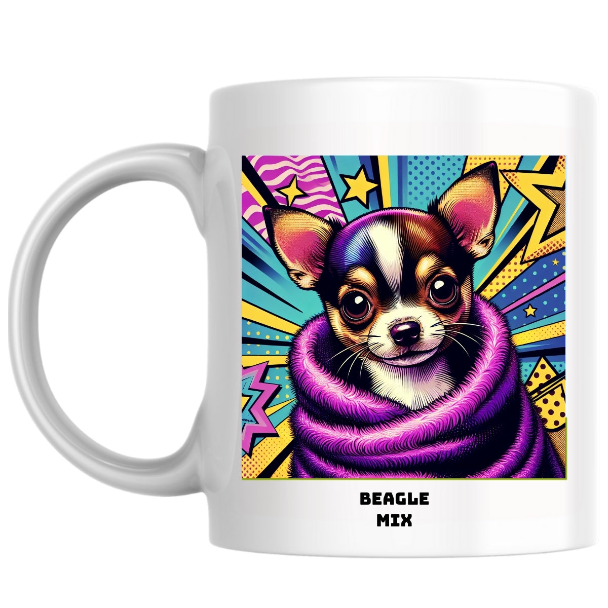 Beagle Mix the Magnificent: Pop Art Coffee Mug