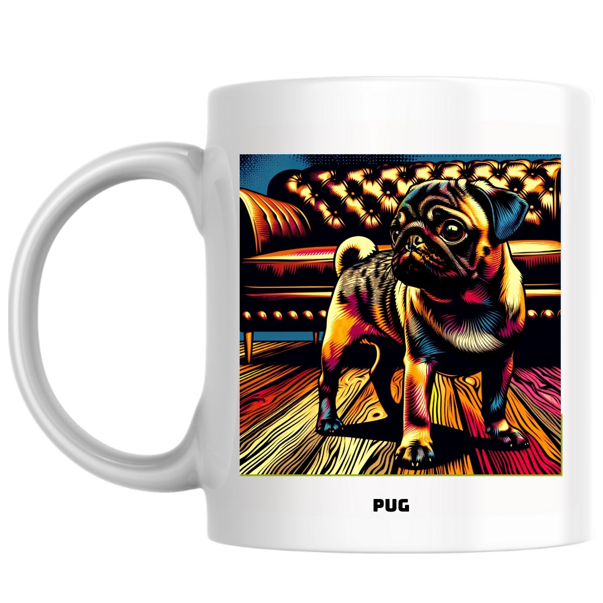 Pug the Magnificent: Pop Art Coffee Mug