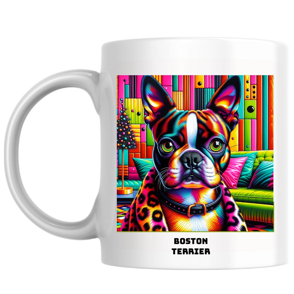 Boston terrier the Magnificent: Pop Art Coffee Mug