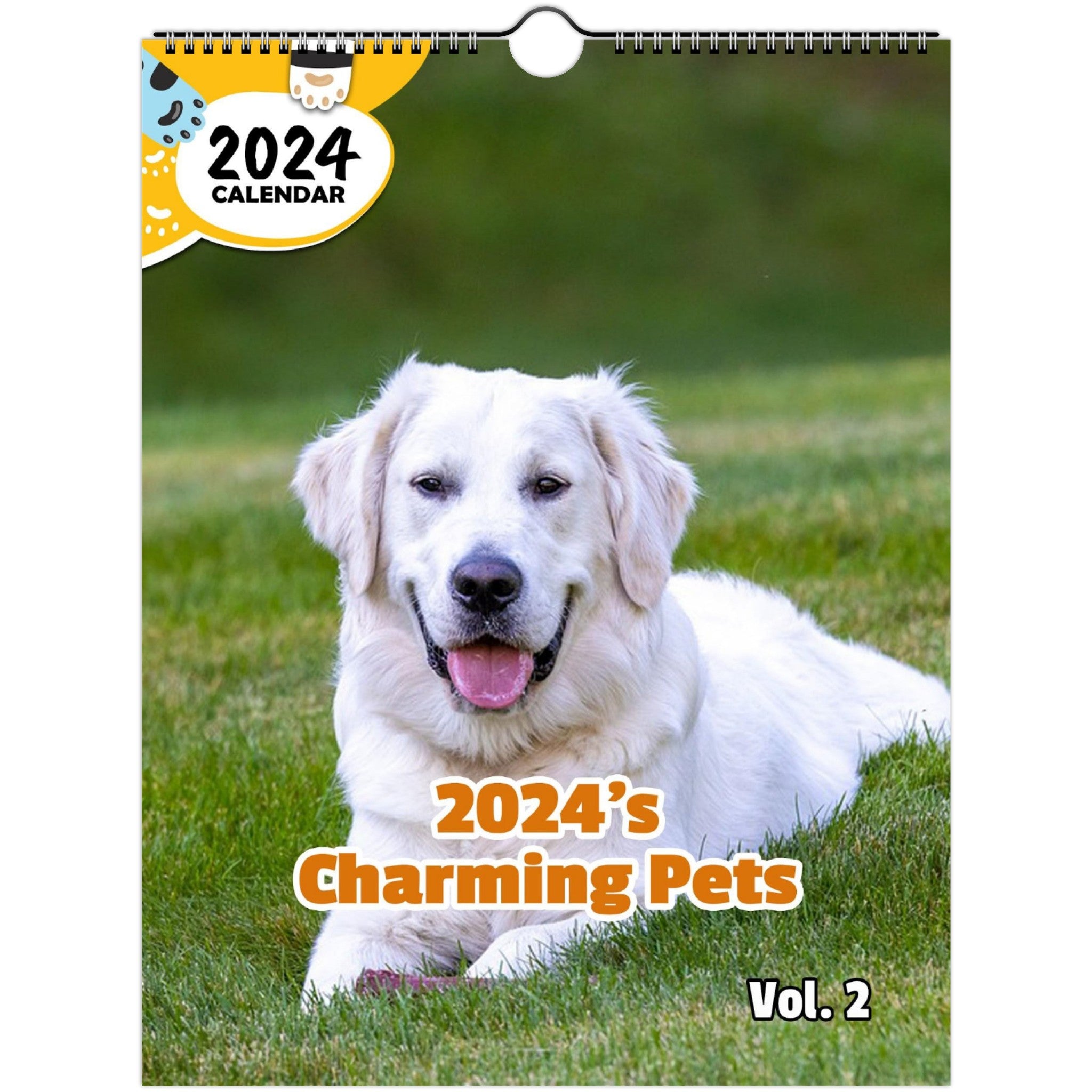 2024's Charming Pets Volume Two: 2024 Wall Calendar (Published)