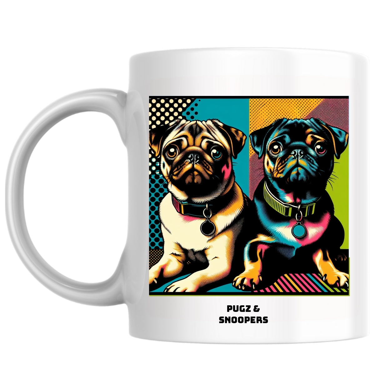 Pugz & Snoopers the Magnificent: Pop Art Coffee Mug