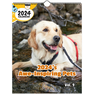 2024's Awe-Inspiring Pets Volume Nine: 2024 Wall Calendar (Published)