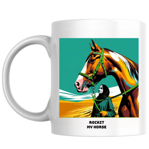 Rockit my horse the Magnificent: Pop Art Coffee Mug