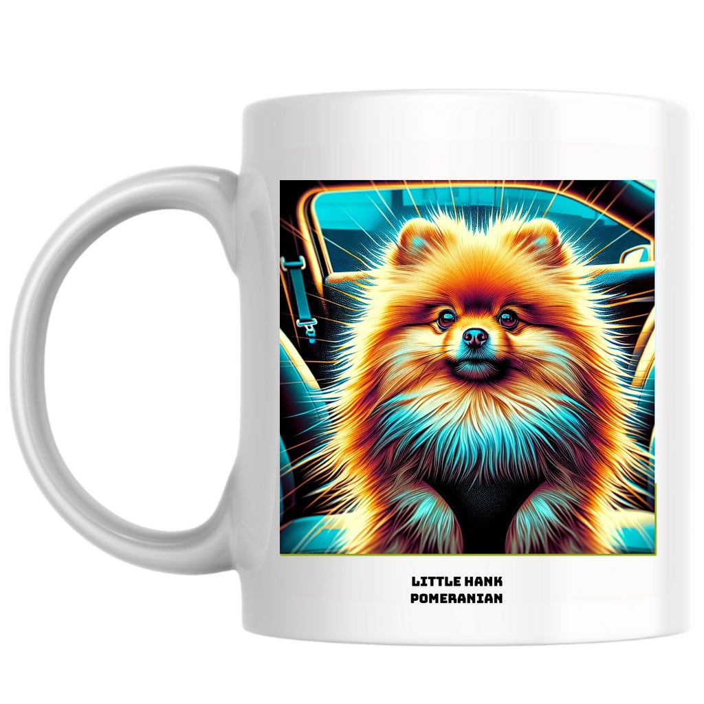 Little Hank Pomeranian the Magnificent: Pop Art Coffee Mug