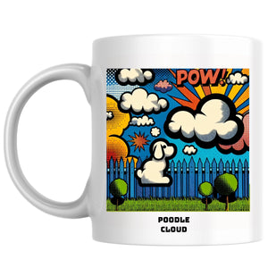 Poodle cloud the Magnificent: Pop Art Coffee Mug