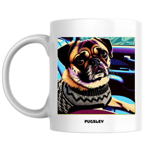 Pugsley the Magnificent: Pop Art Coffee Mug