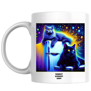 rabbit &nanny goat the Magnificent: Pop Art Coffee Mug