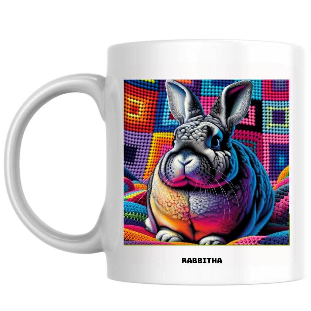 Rabbitha the Magnificent: Pop Art Coffee Mug