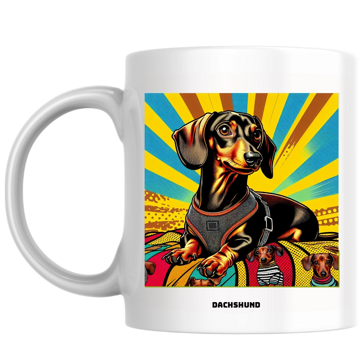 Dachshund the Magnificent: Pop Art Coffee Mug