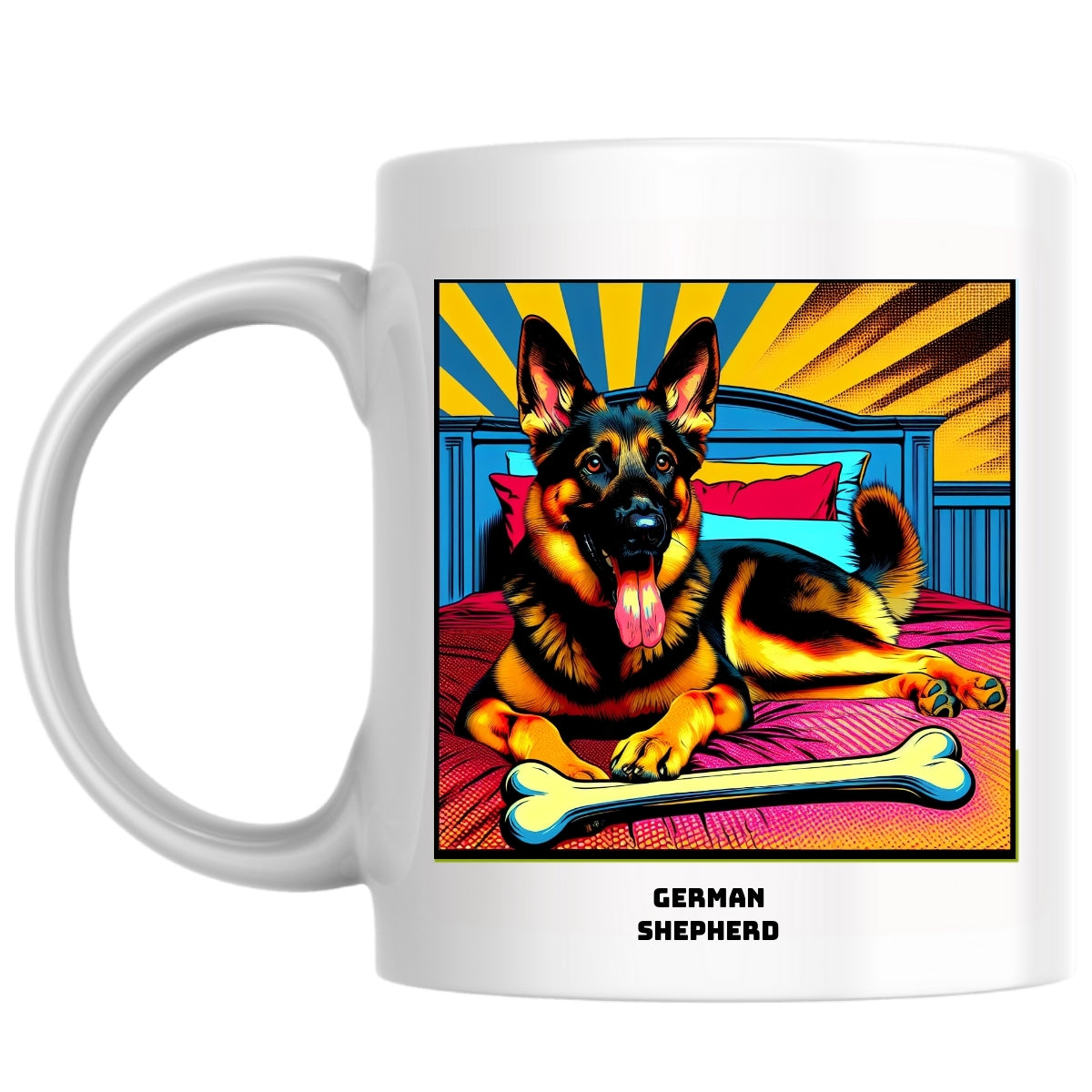 German shepherd the Magnificent: Pop Art Coffee Mug