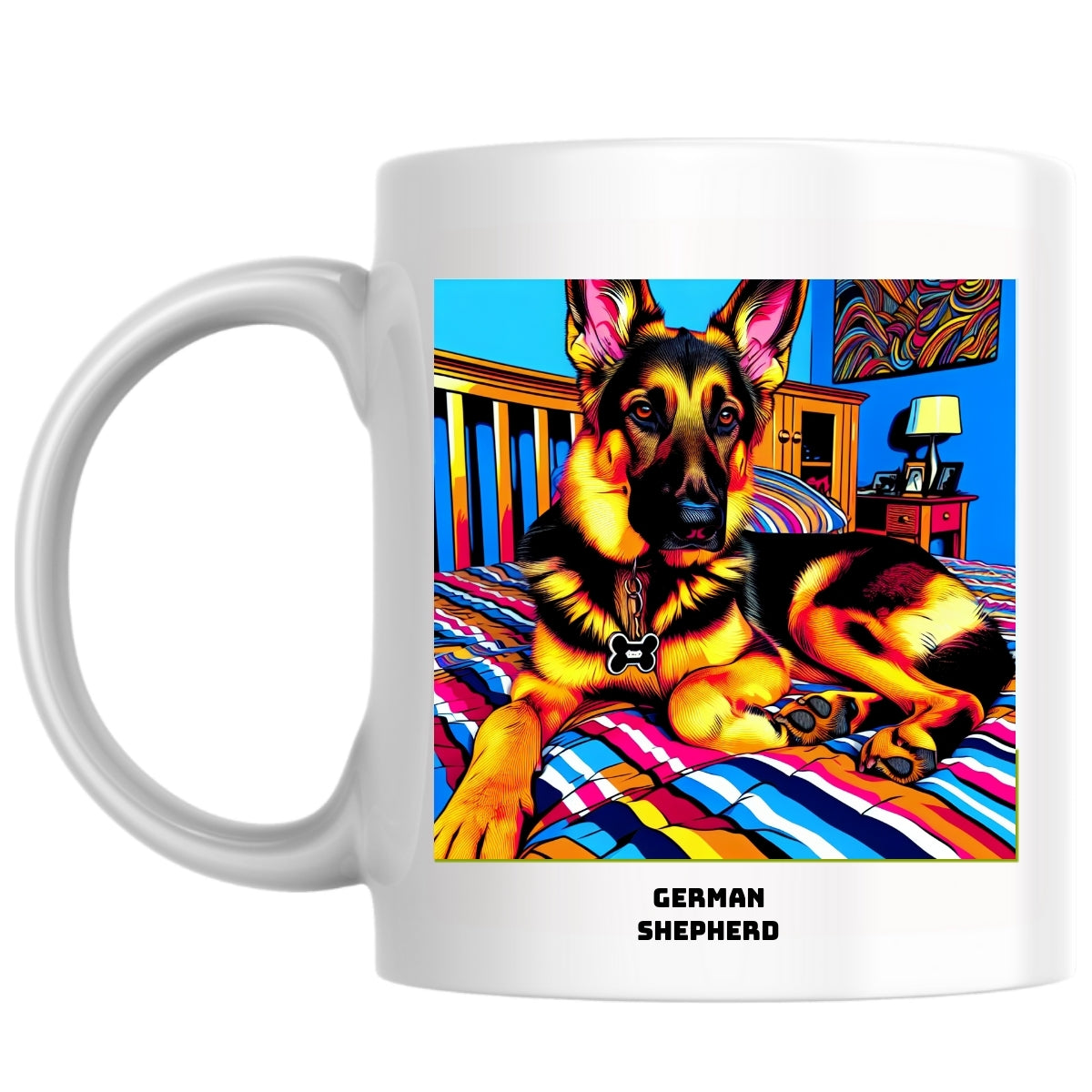 German shepherd the Magnificent: Pop Art Coffee Mug