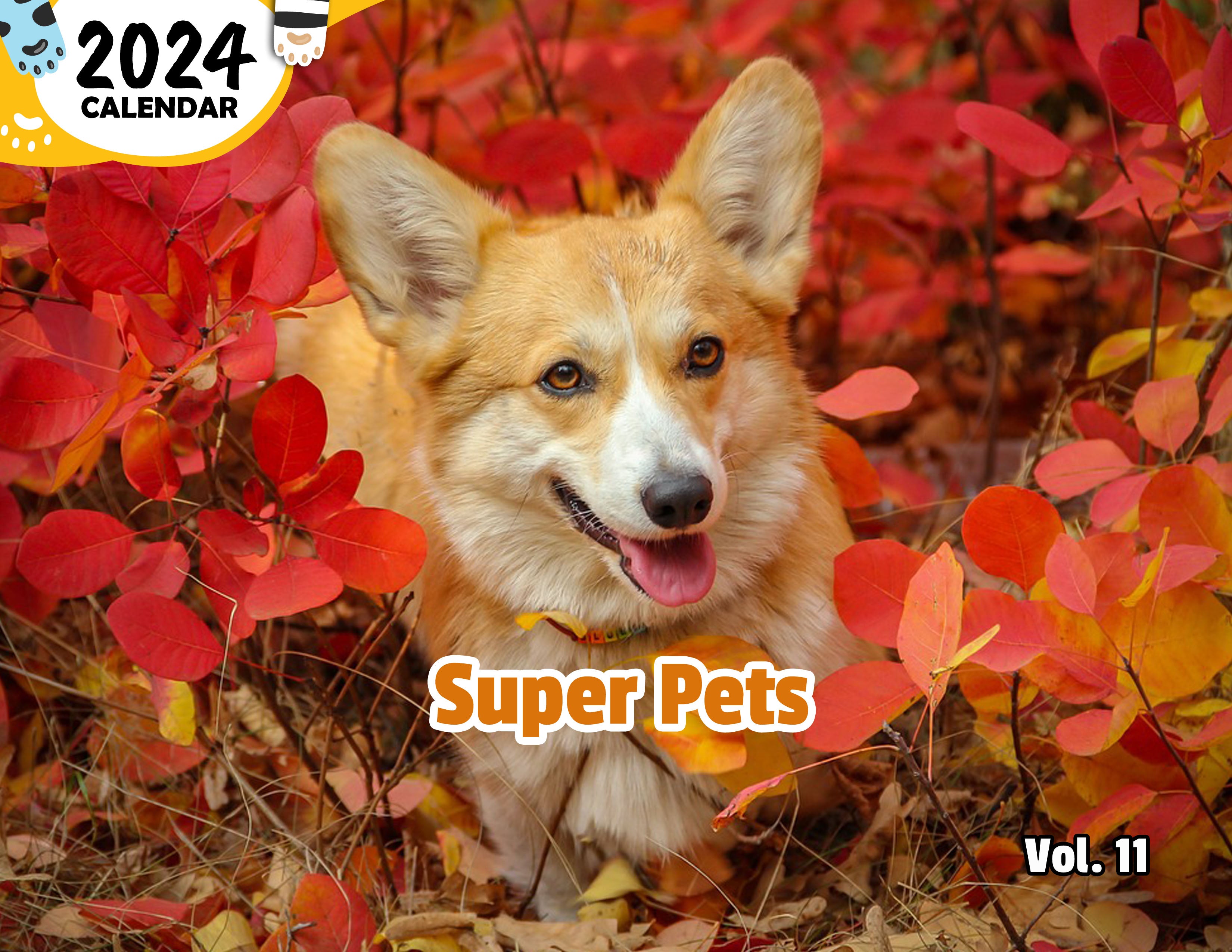 Super Pets Volume Eleven: 2024 Wall Calendar (Published)