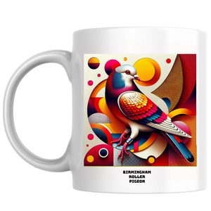 Birmingham roller pigeon the Magnificent: Pop Art Coffee Mug