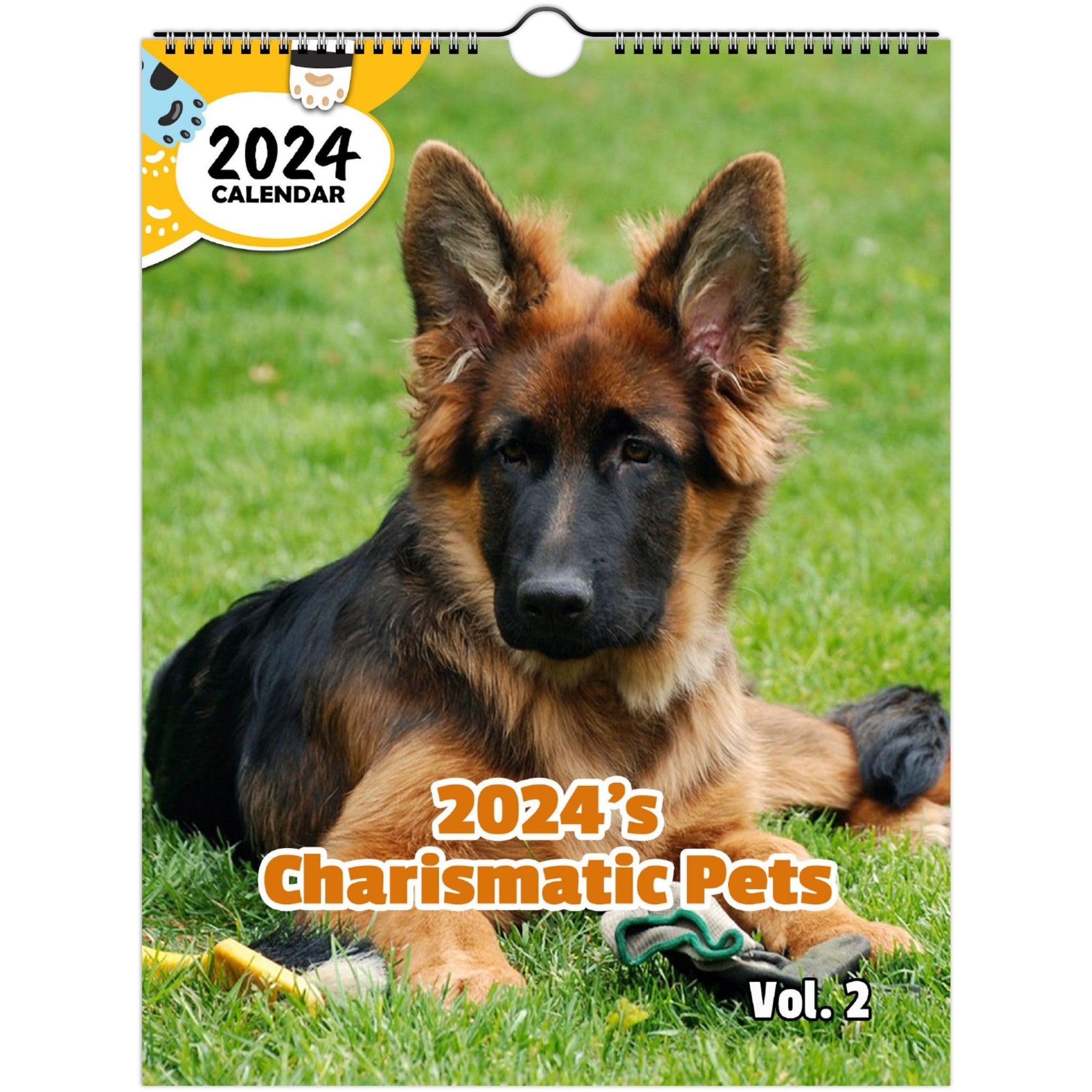 2024's Charismatic Pets Volume Two: 2024 Wall Calendar (Published)