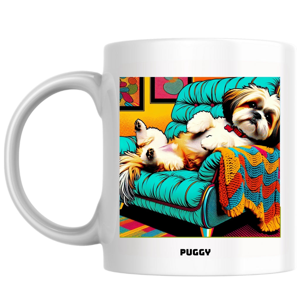 Puggy the Magnificent: Pop Art Coffee Mug