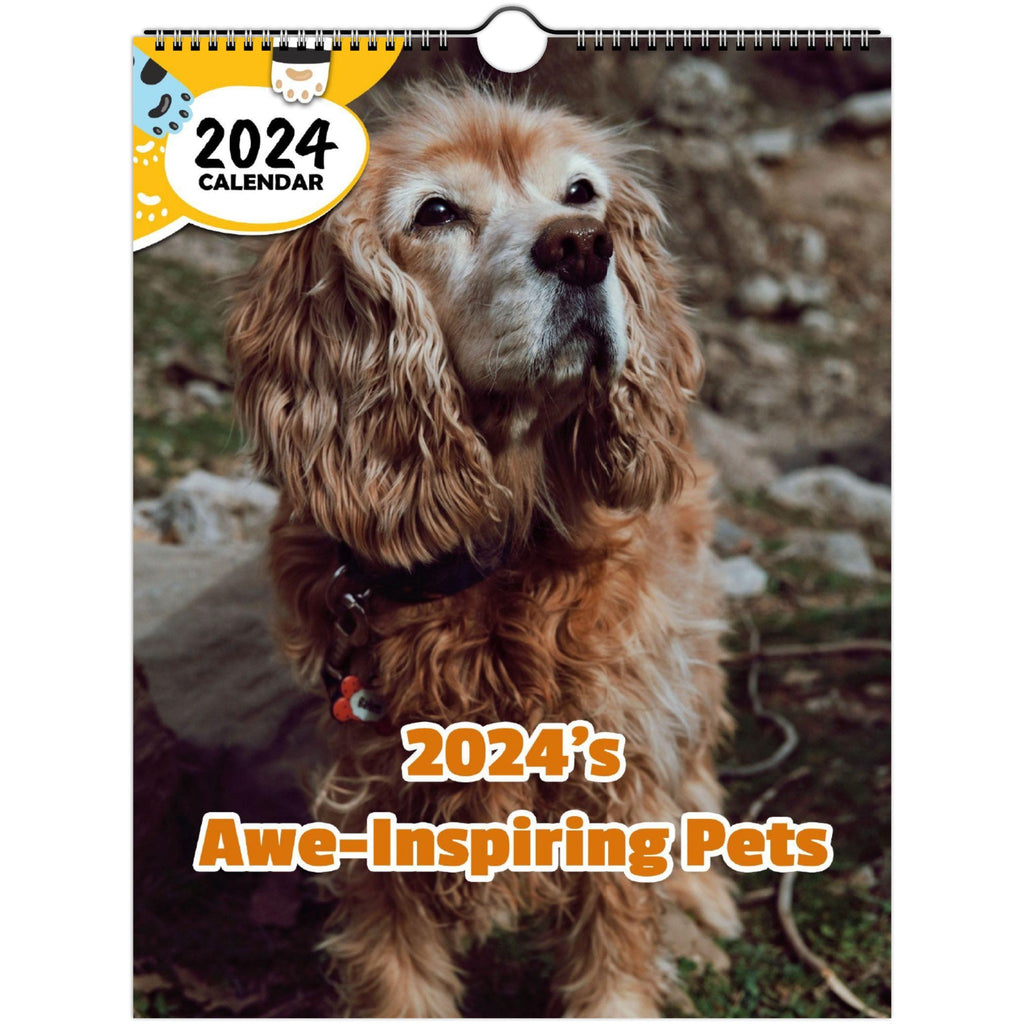 2024's Awe-Inspiring Pets: 2024 Wall Calendar (Published)