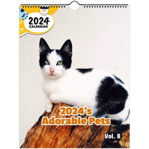 2024's Adorable Pets Volume Eight: 2024 Wall Calendar (Published)