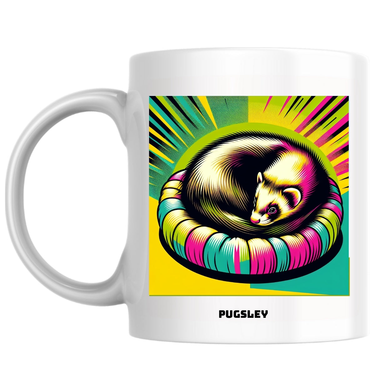 Pugsley the Magnificent: Pop Art Coffee Mug