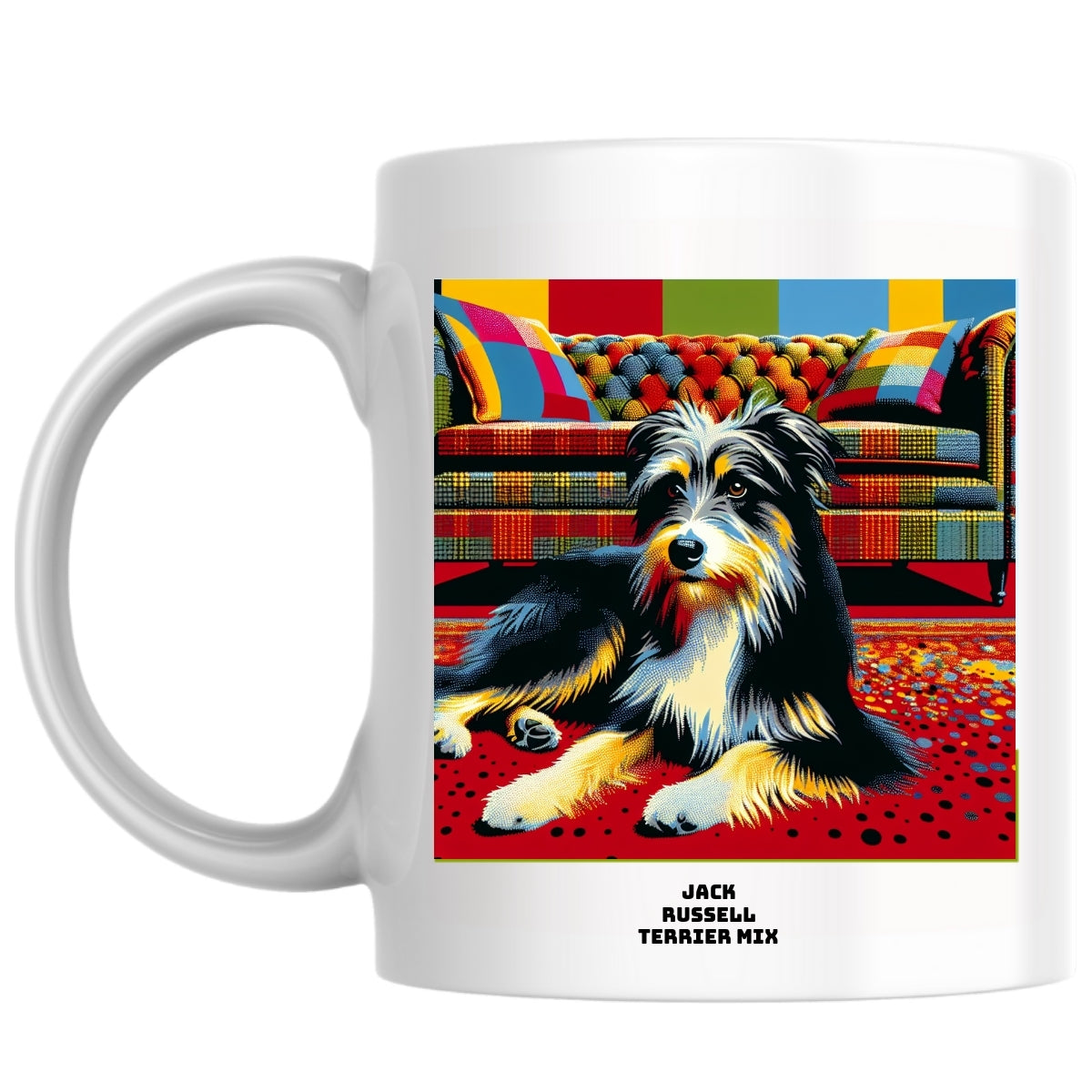 Jack Russell terrier mix the Magnificent: Pop Art Coffee Mug