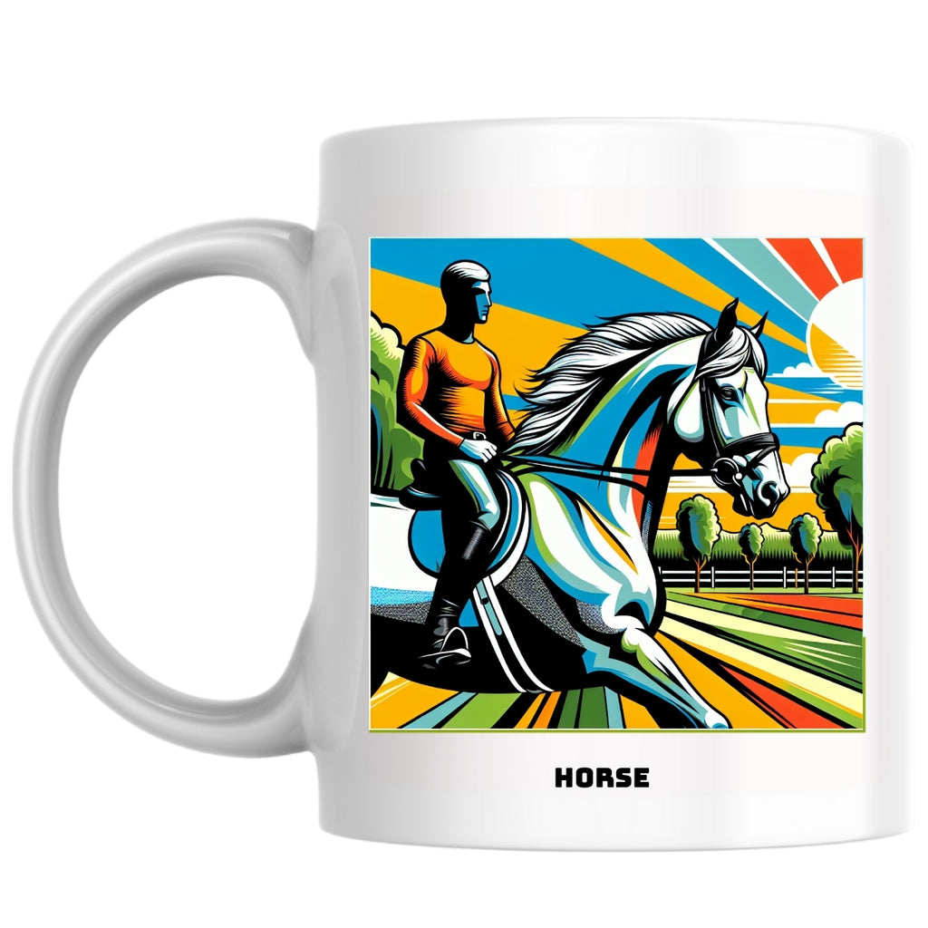 Horse the Magnificent: Pop Art Coffee Mug